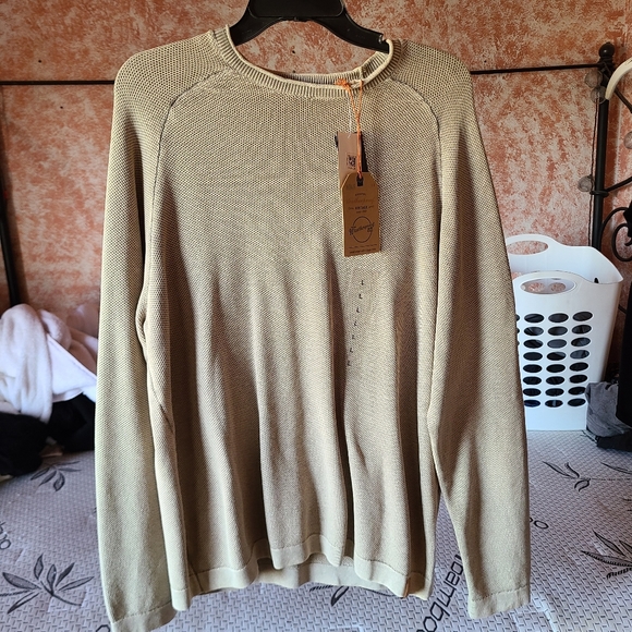 Weatherproof Vintage Men's Stonewash Textured Sweater - Picture 1 of 9